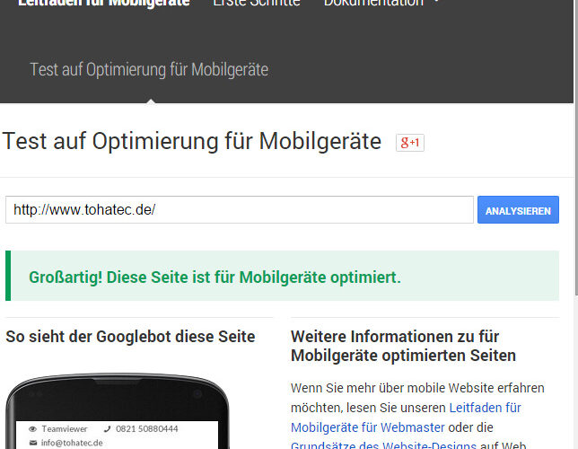 mobile Optimierung